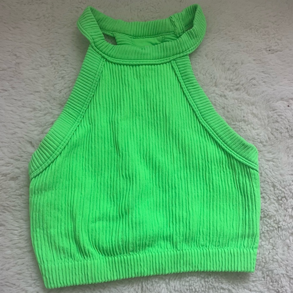 Aerie Superchill Seamless High Neck Bra Top